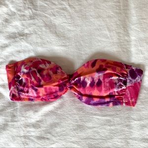 Victoria’s Secret Tie-dye Strapless Swim Top